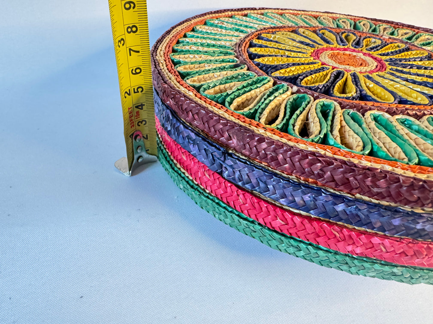Set of 4 Woven Trivets/ Placemats | Vintage Retro |