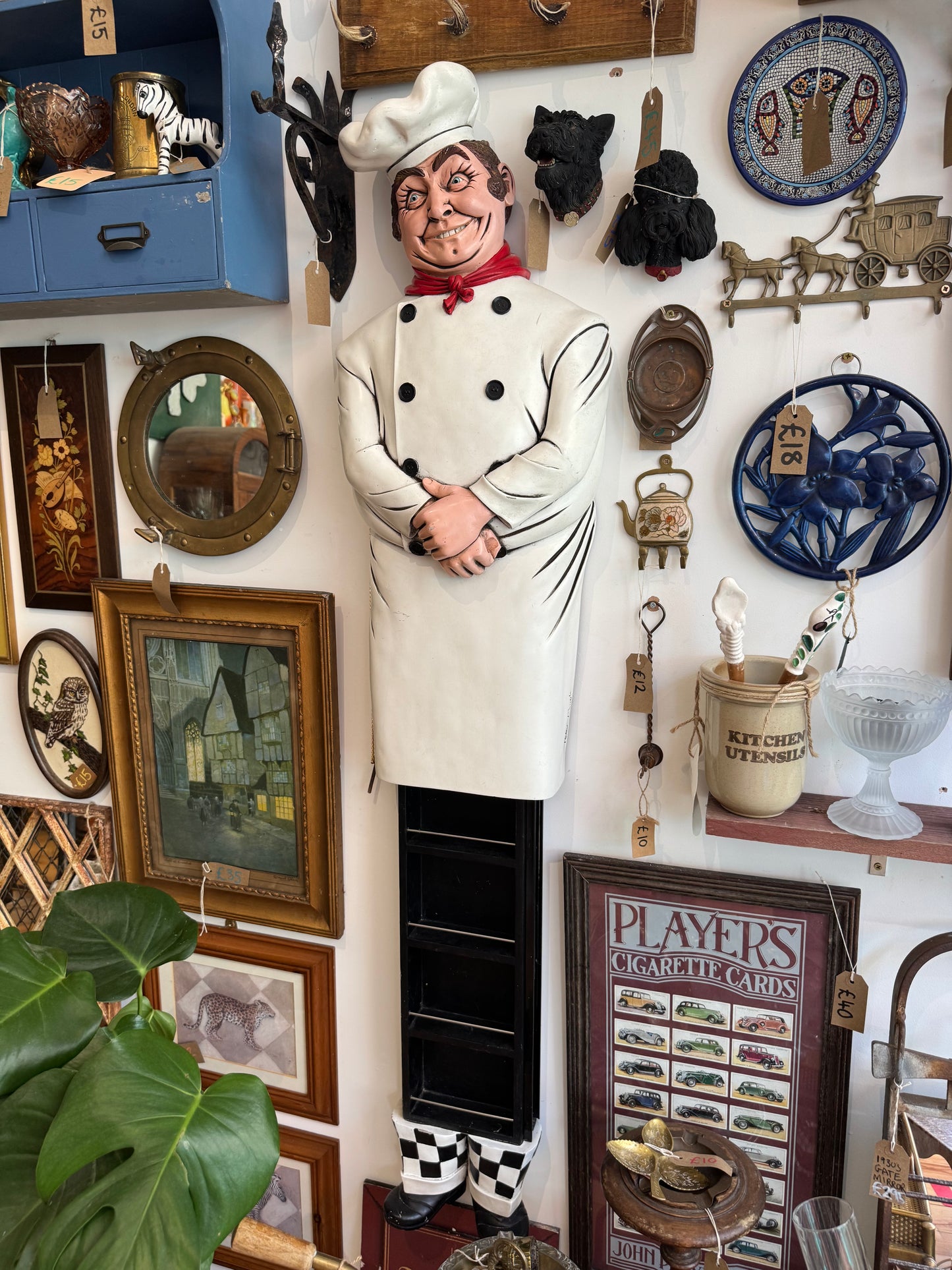 Peter Mook Chef Spice Shelf Rack | Vintage Retro | Quirky Unique Kitchenalia |