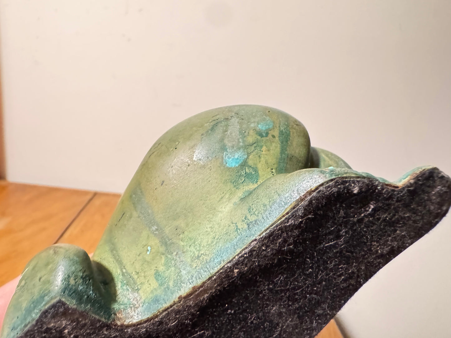 Carved Slate Sleeping Nude Lady Figure With Bronzed Effect Finish | Vintage Decor | Art Deco | Unique | c1930 |