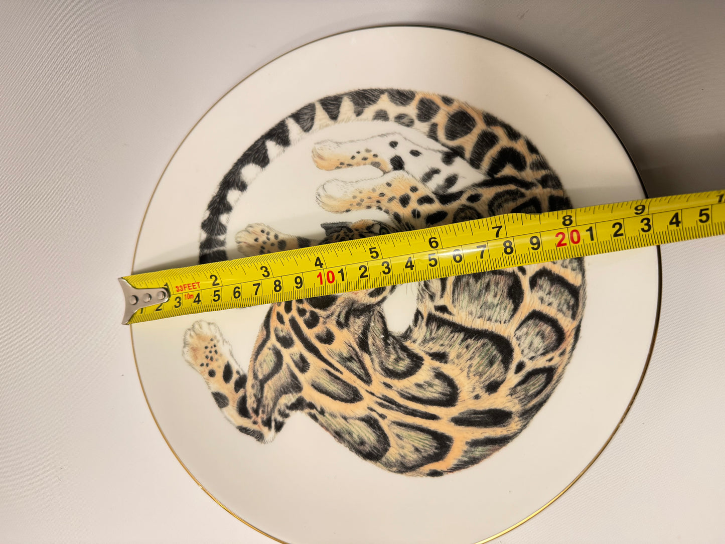 Wedgewood Safari Clouded Leopard Porcelain Plate | Earthlife Rainforest Collection | Vintage Retro | Collectible | Made in England |