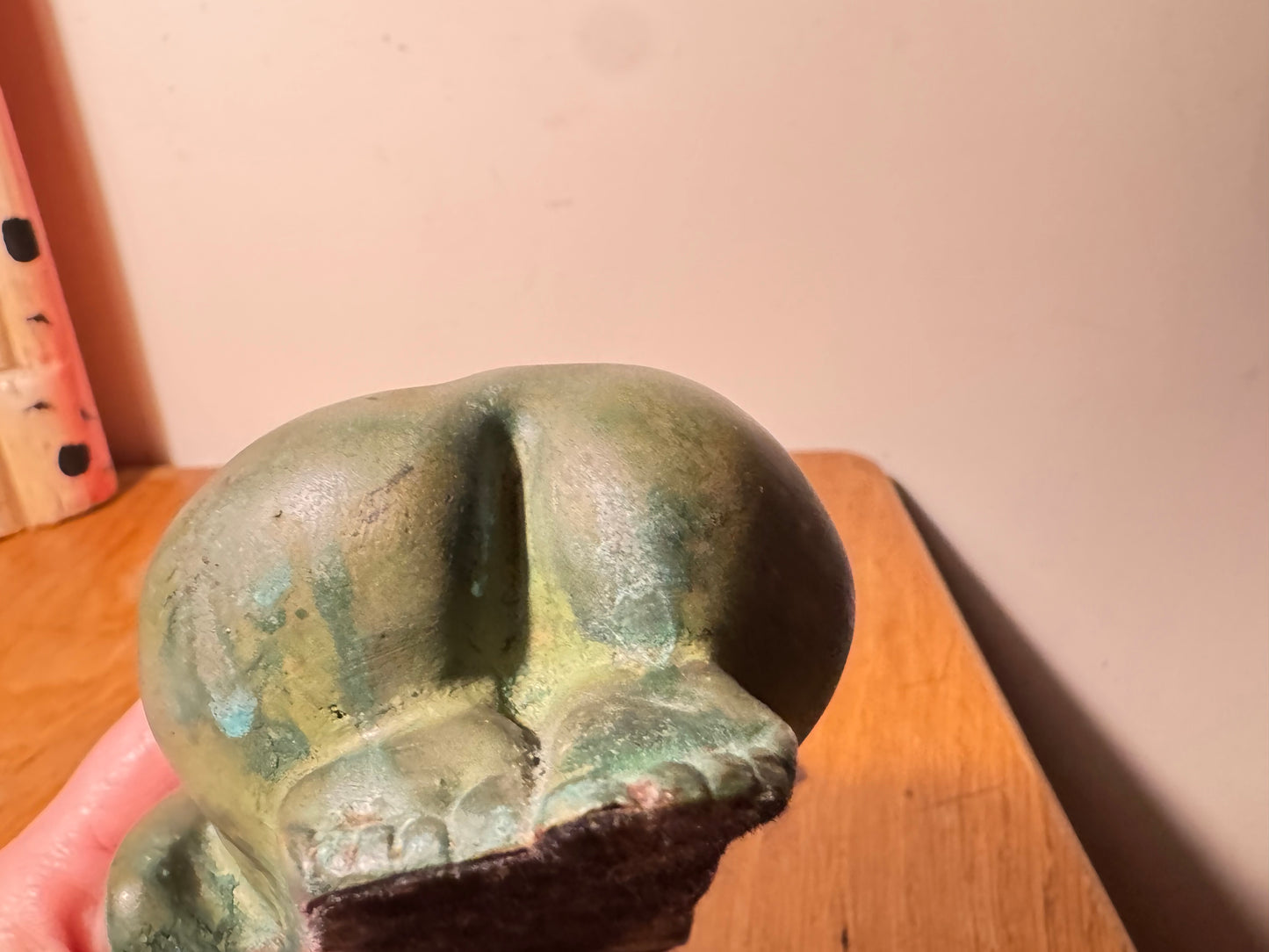 Carved Slate Sleeping Nude Lady Figure With Bronzed Effect Finish | Vintage Decor | Art Deco | Unique | c1930 |