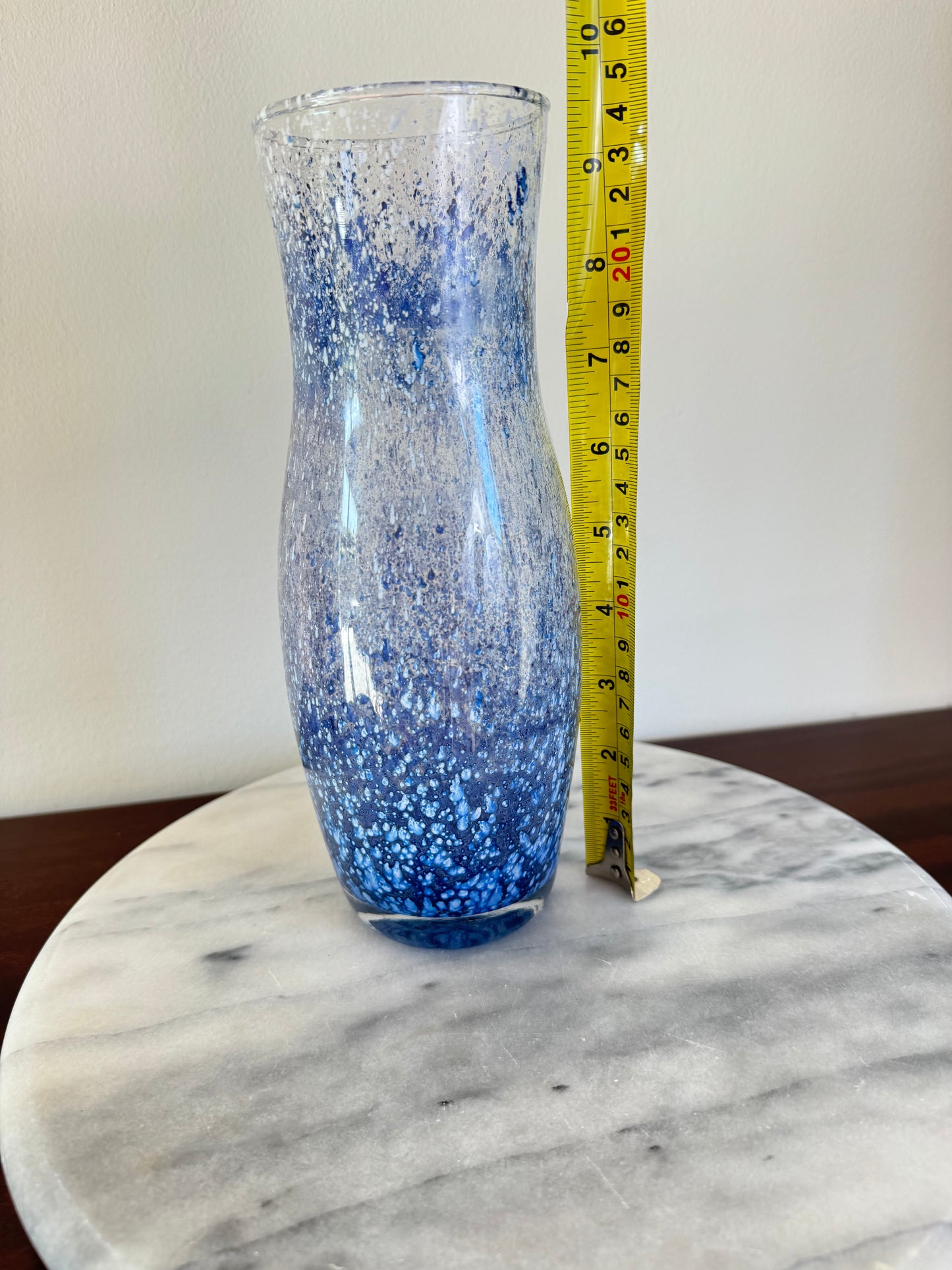 Blue Art Vase | Vintage Retro | Nautical Beach House |