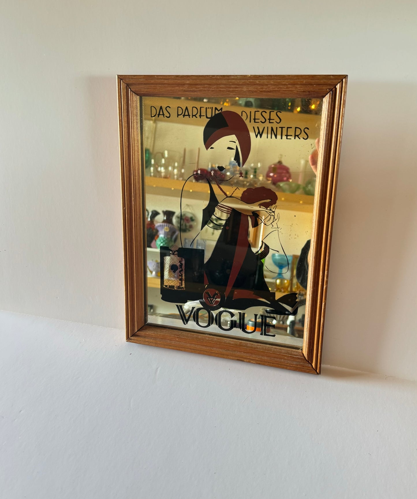 Vintage Vogue Art Print Mirror “Das Parfum Dieses Winters”