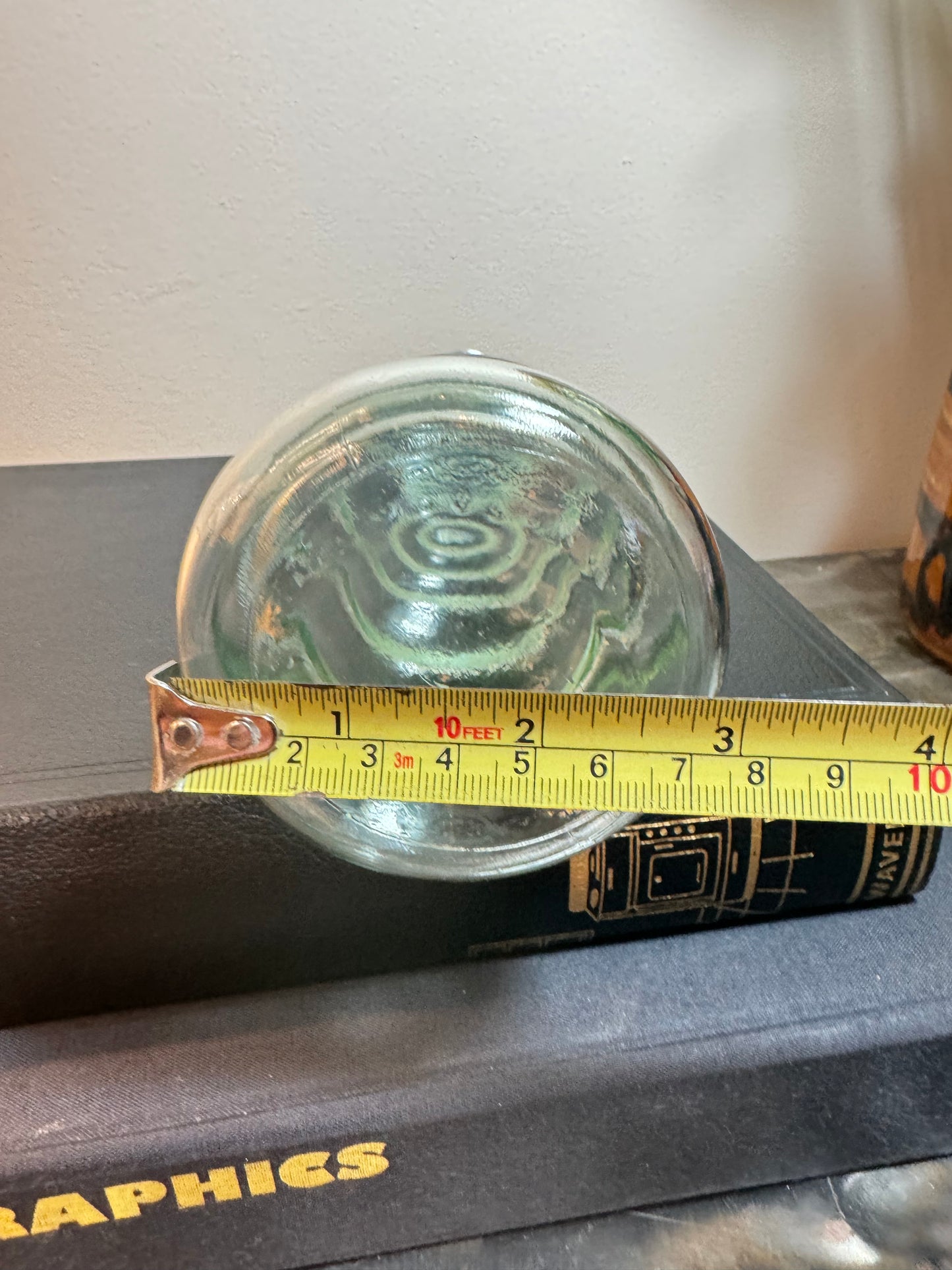 Clear Glass Bubble Ribbed Vase | Vintage Retro | Bobble Vase | Single Stem Vase