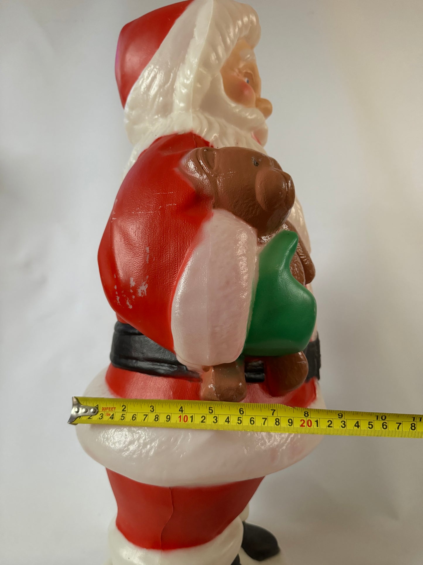 Large Santa Claus Christmas Vintage Blow Mold 75cm | Retro 1990s | Holidays | St Nick | Father Christmas |