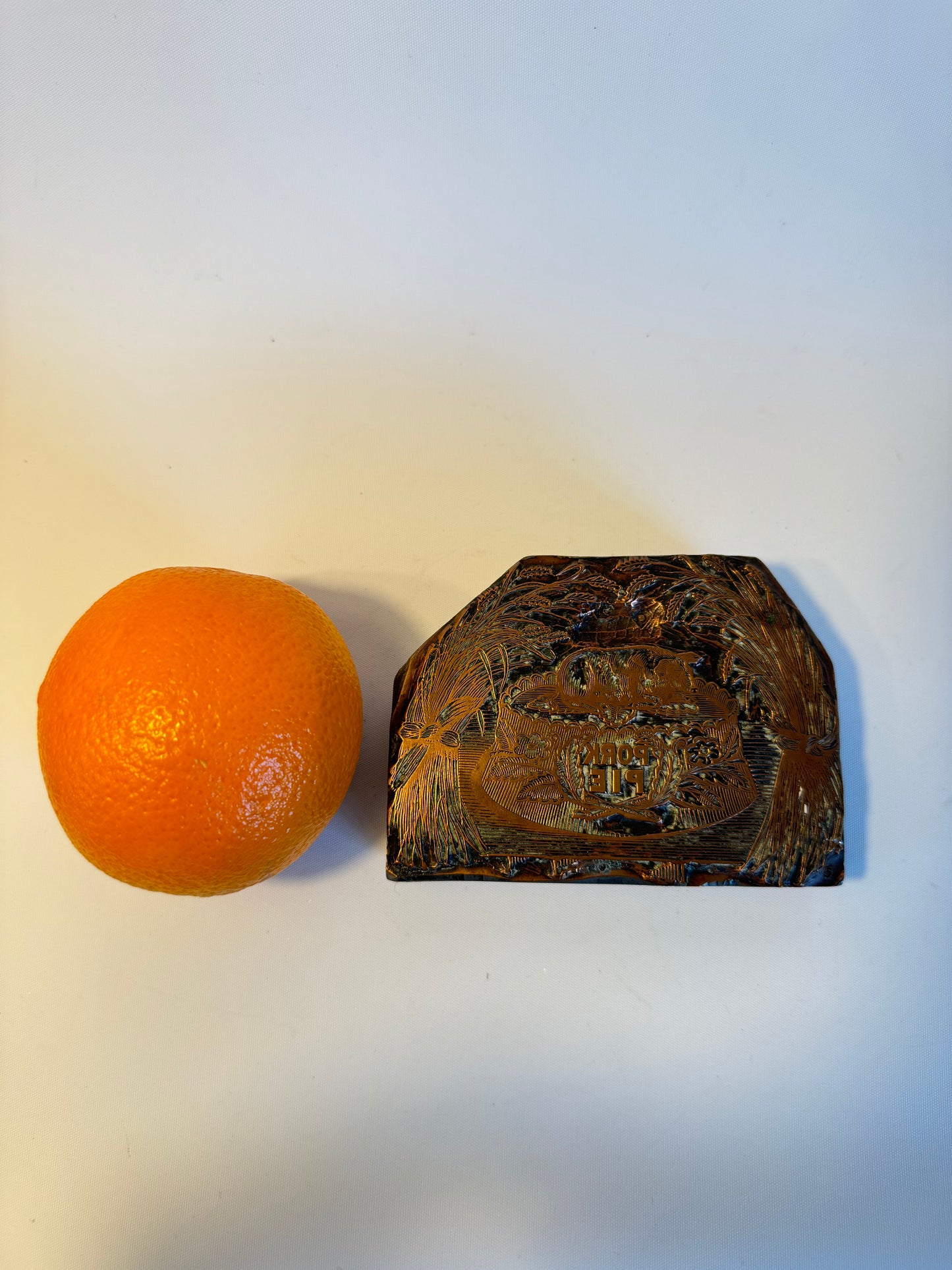 Antique Small Copper Pork Pie Wall Hanging | Vintage Retro | Unique Quirky Unusual |