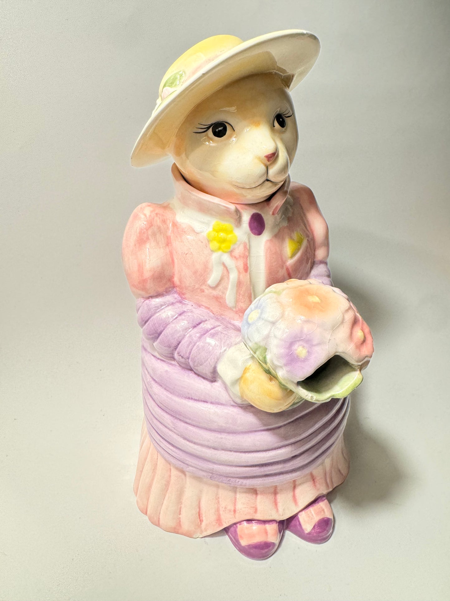 Ceramic Cat Lady Teapot | Vintage Retro Kitsch Quirky |