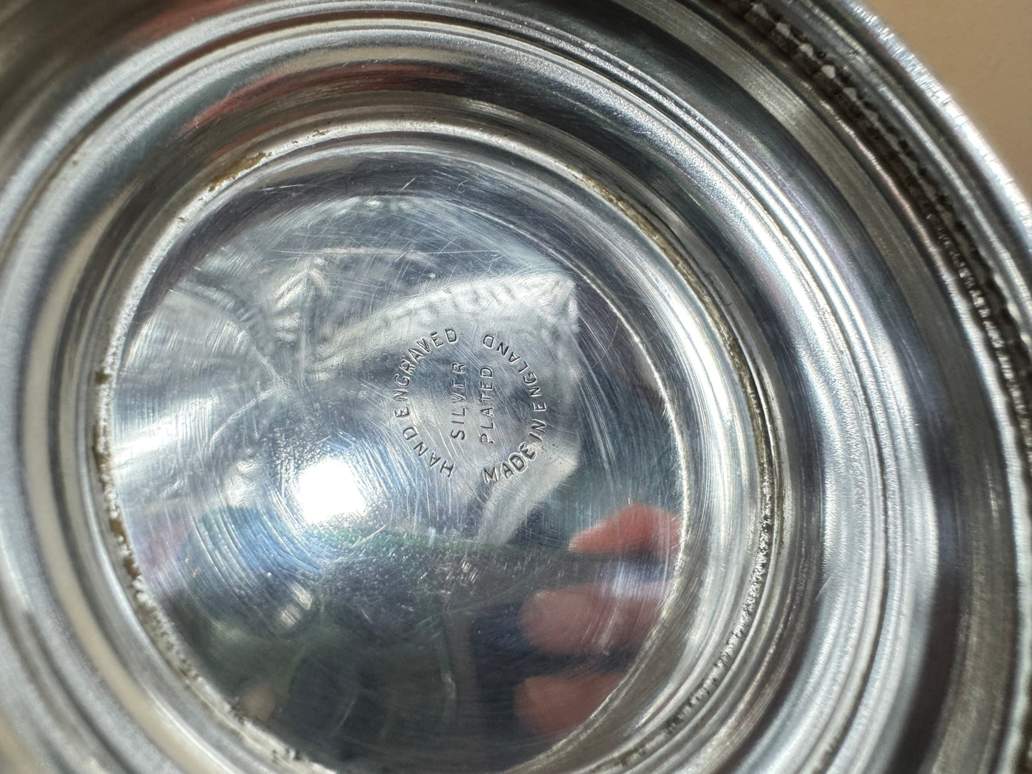 Silver Plated Sugar Bowl and Milk Jug | Hand Engraved | Made in England |
