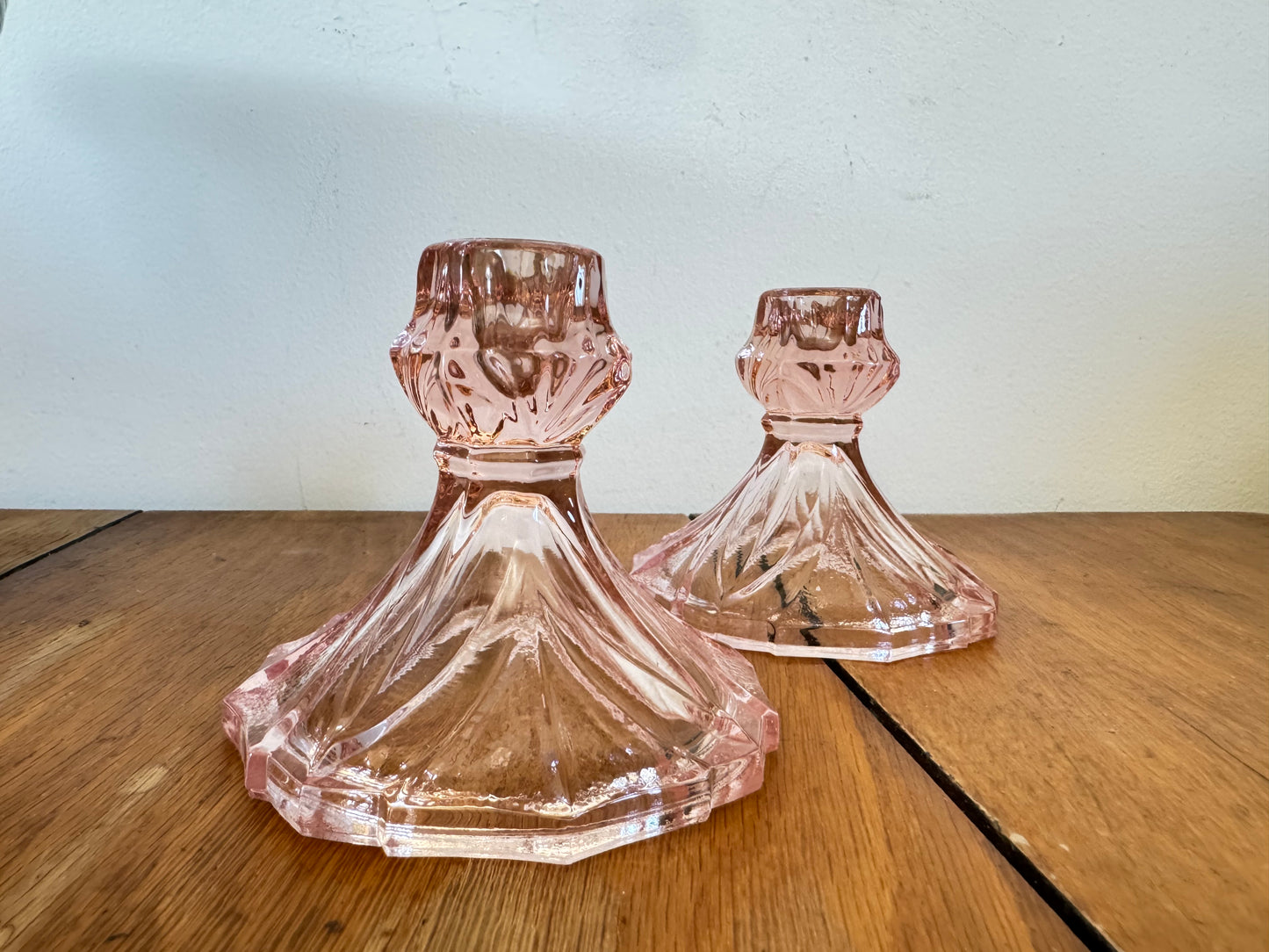 Pink Glass Vanity Set | Dressing Table | Retro Vintage Unique |
