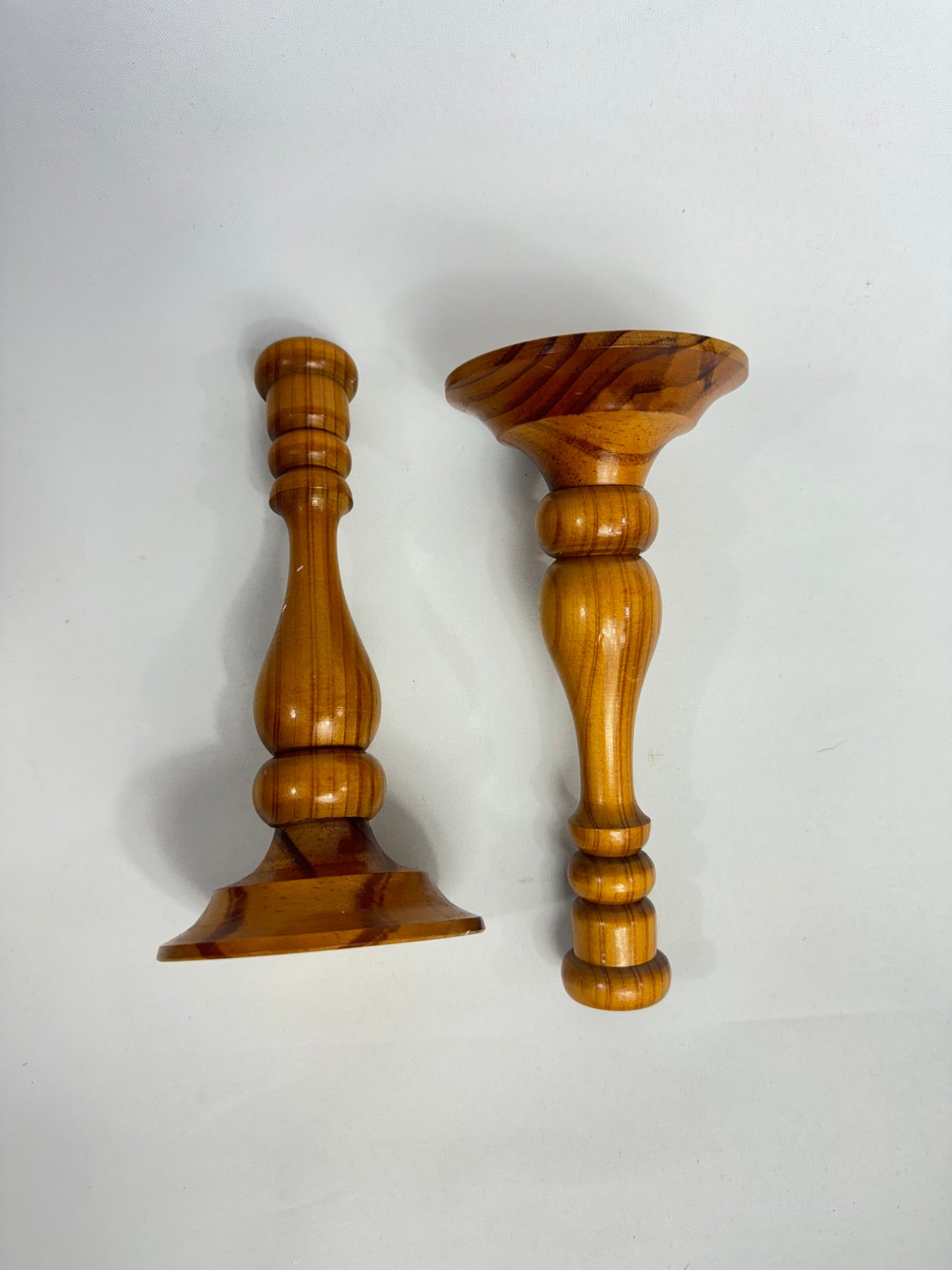 Wood Handmade Turned Candlestick Holders | Made in Australia | Handcrafted | Vintage Retro Rustic Scandi Unique Quirky