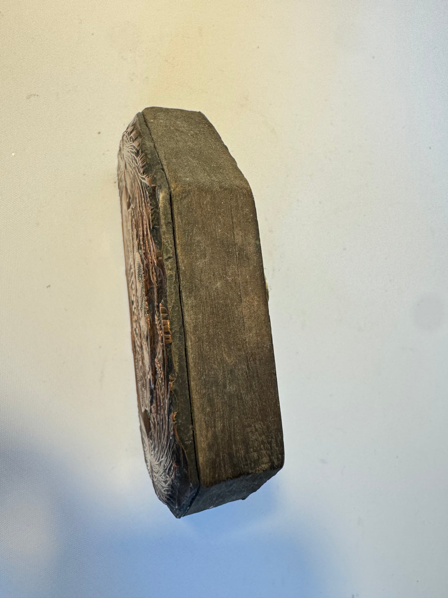 Antique Small Copper Pork Pie Wall Hanging | Vintage Retro | Unique Quirky Unusual |