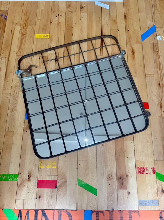 Industrial Iron Gate Mirror | Urban Homeware Decor | Unique Statement Piece | Restored by Hand |