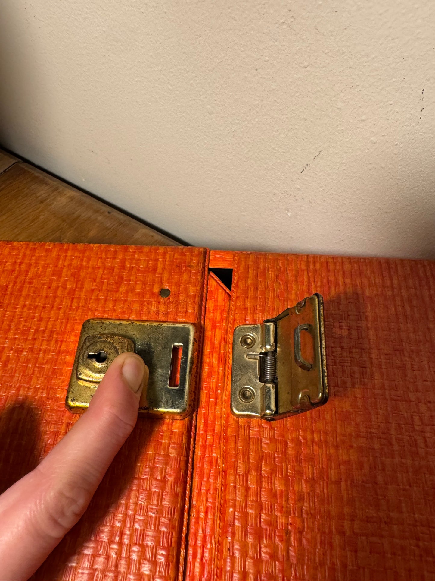 Retro Orange Double Cassette Carry Case | Vintage |