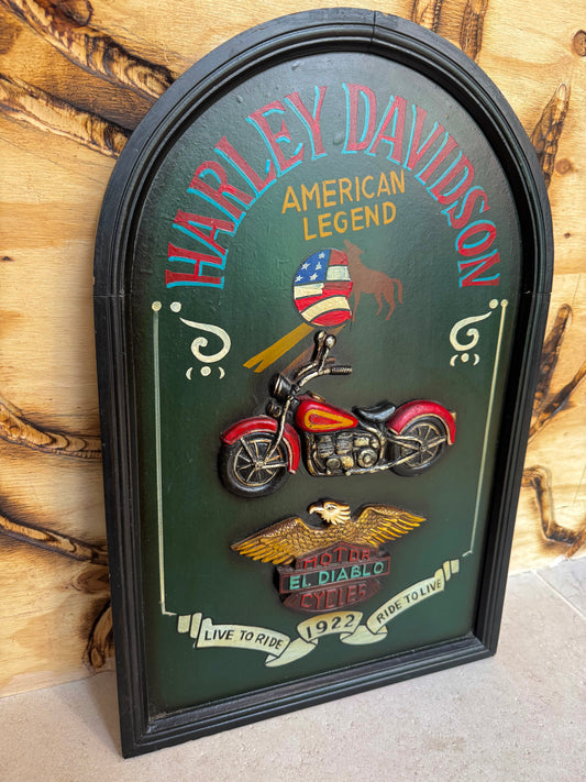 Harley Davidson Handmade Wooden Sign |