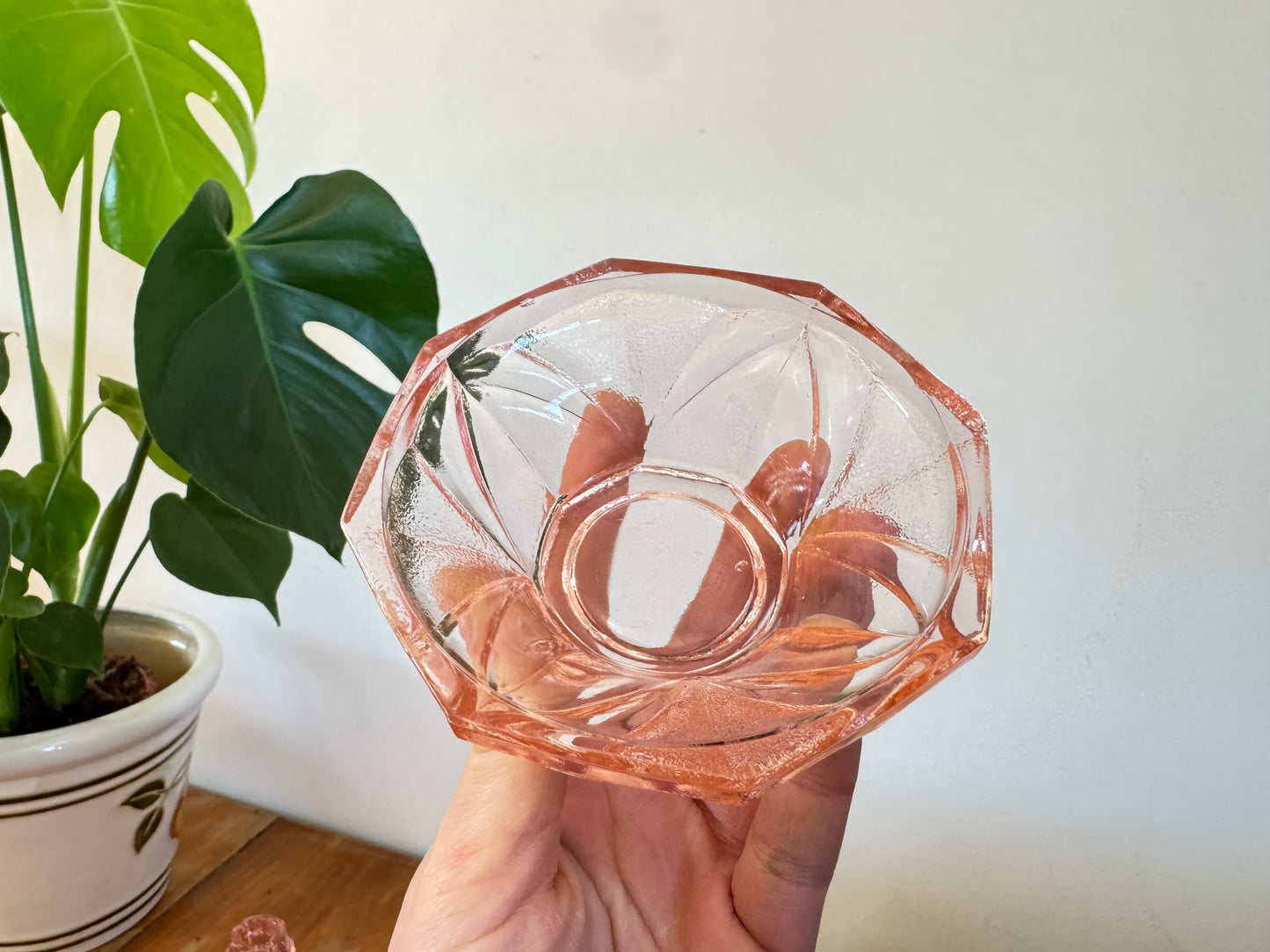 Pink Glass Vanity Set | Dressing Table | Retro Vintage Unique |