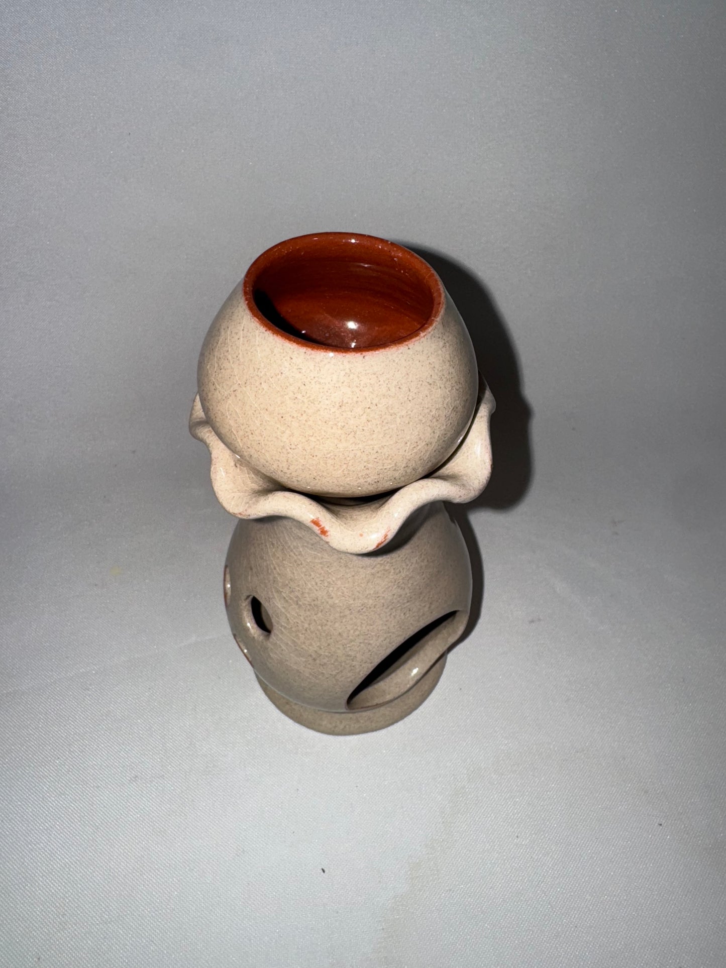 Vintage Frog Ceramic Oil Burner – Handpainted | Aromatherapy | Wax Melt Burner | Retro Quirky |