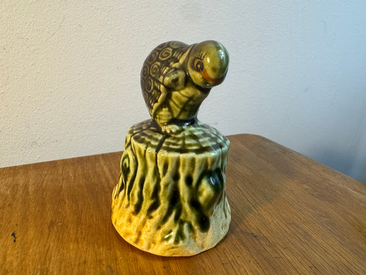 Simco Artware Small Tortoise Bell | Vintage Retro | Unique Quirky Kitsch Decor |