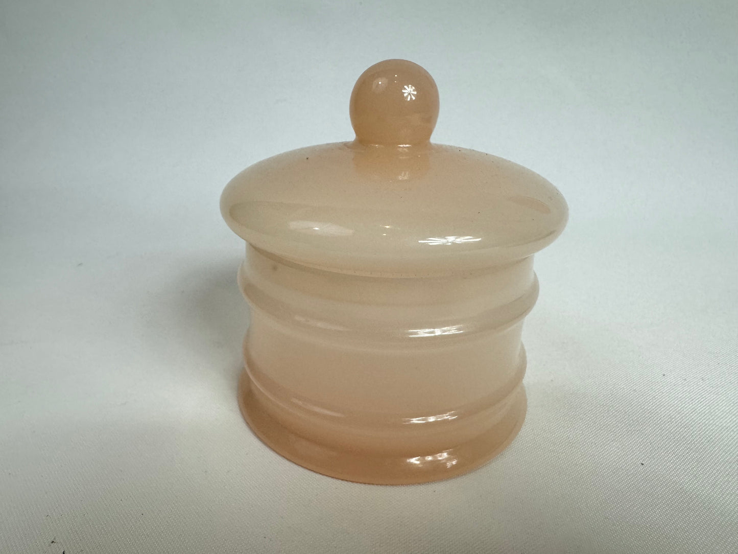 St Michael’s Pink Glass Container & Mini Bud Vase | Vintage Retro | Vanity | Made in Italy |