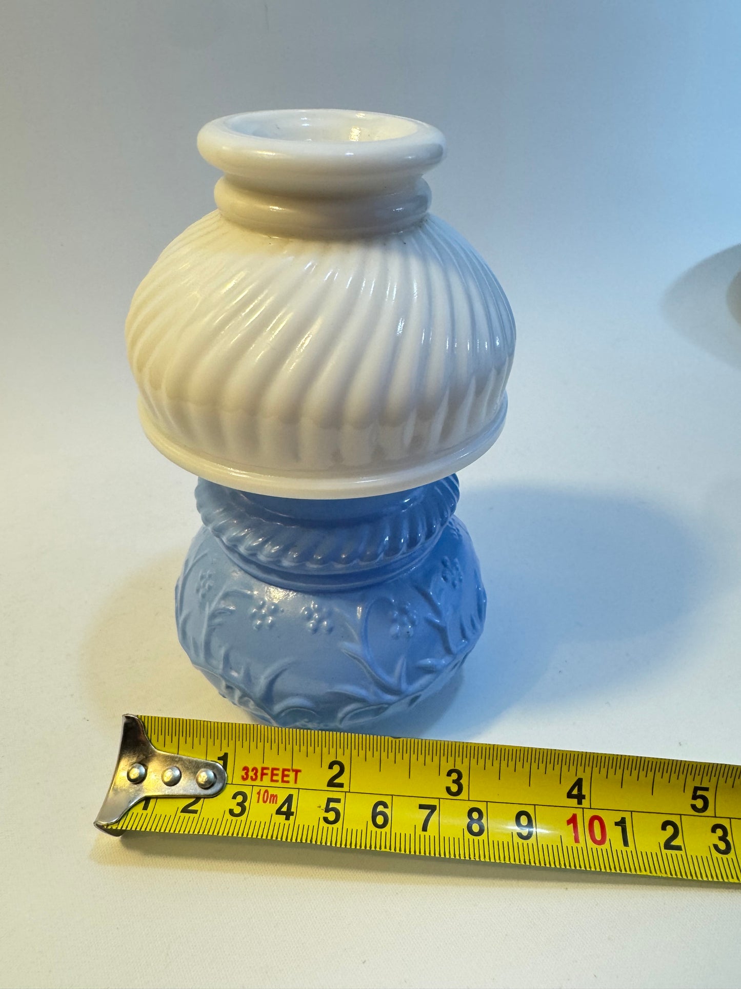 AVON Courting Lamp Perfume Bottle | Milk Glass | Vintage Retro | Vanity |