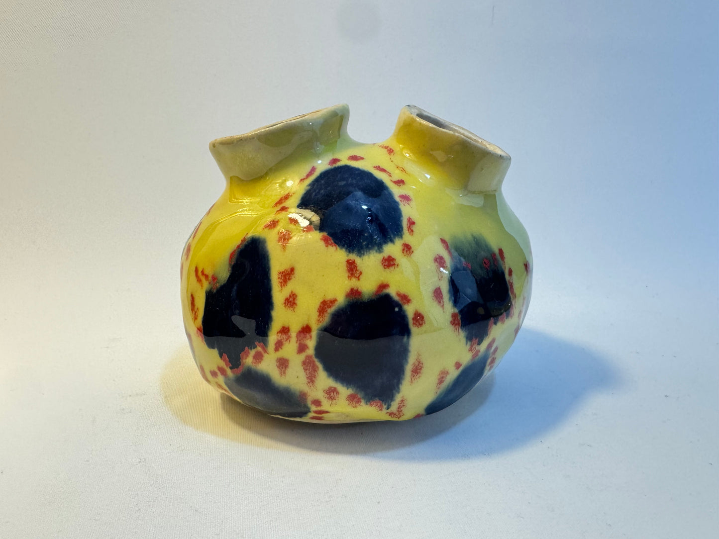 Handmade Vase | Studio Pottery | Handpainted | Unique Quirky One of a Kind |