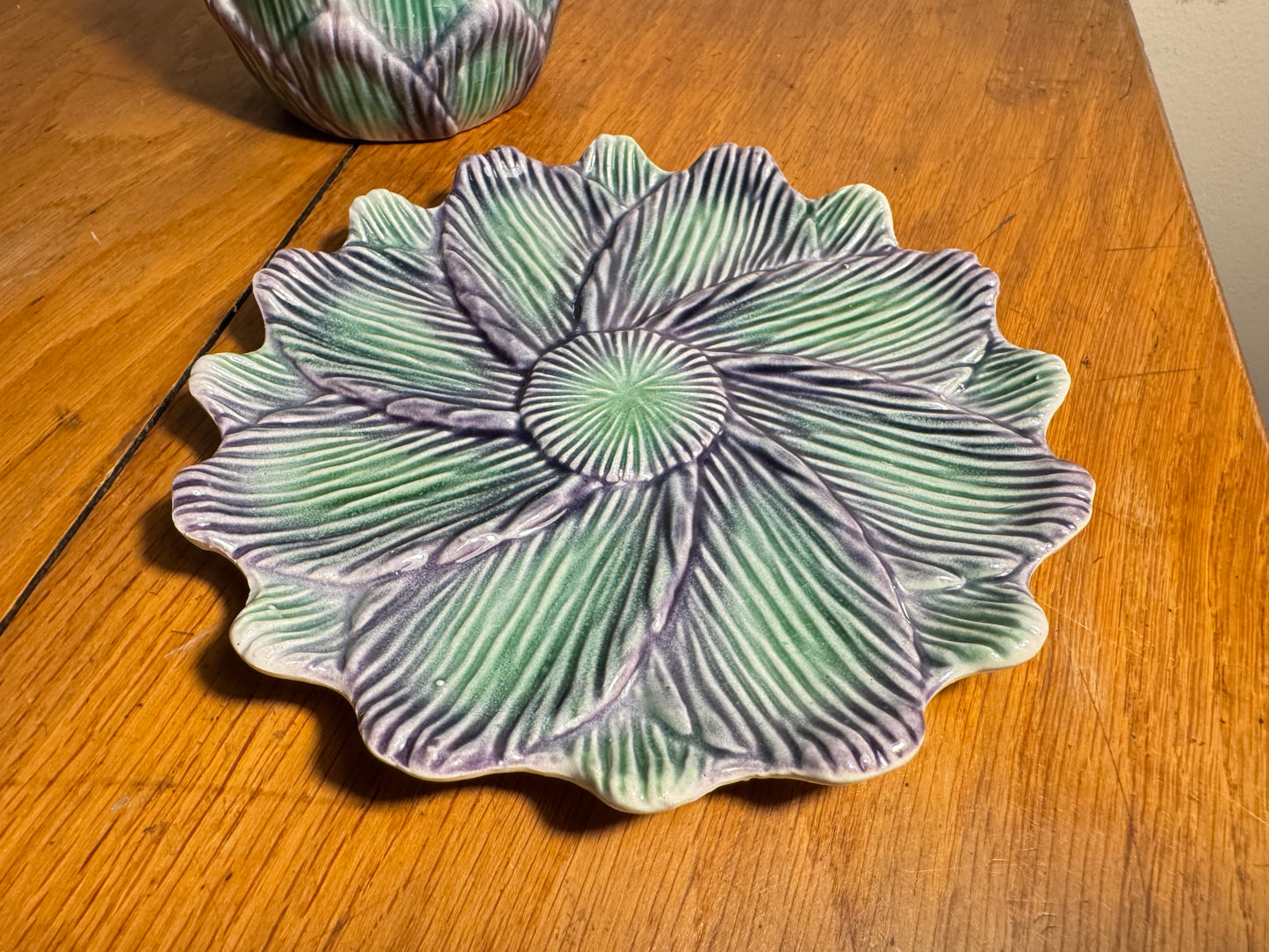 Artichoke Ceramic Pot in Slip | Artichaut en Barbotine | Made in Portugal | 860 | Vintage Retro | Quirky Unique |