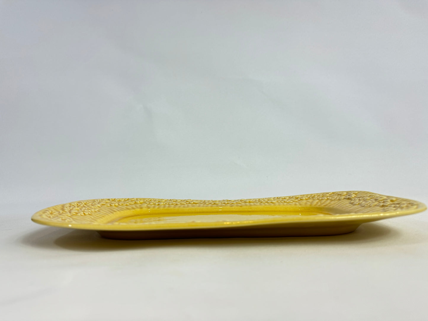 Casa Pupo Textured Ceramic Plate Serving Platter With Pattern Rim | Made in Portugal | Vintage Retro | Serveware |