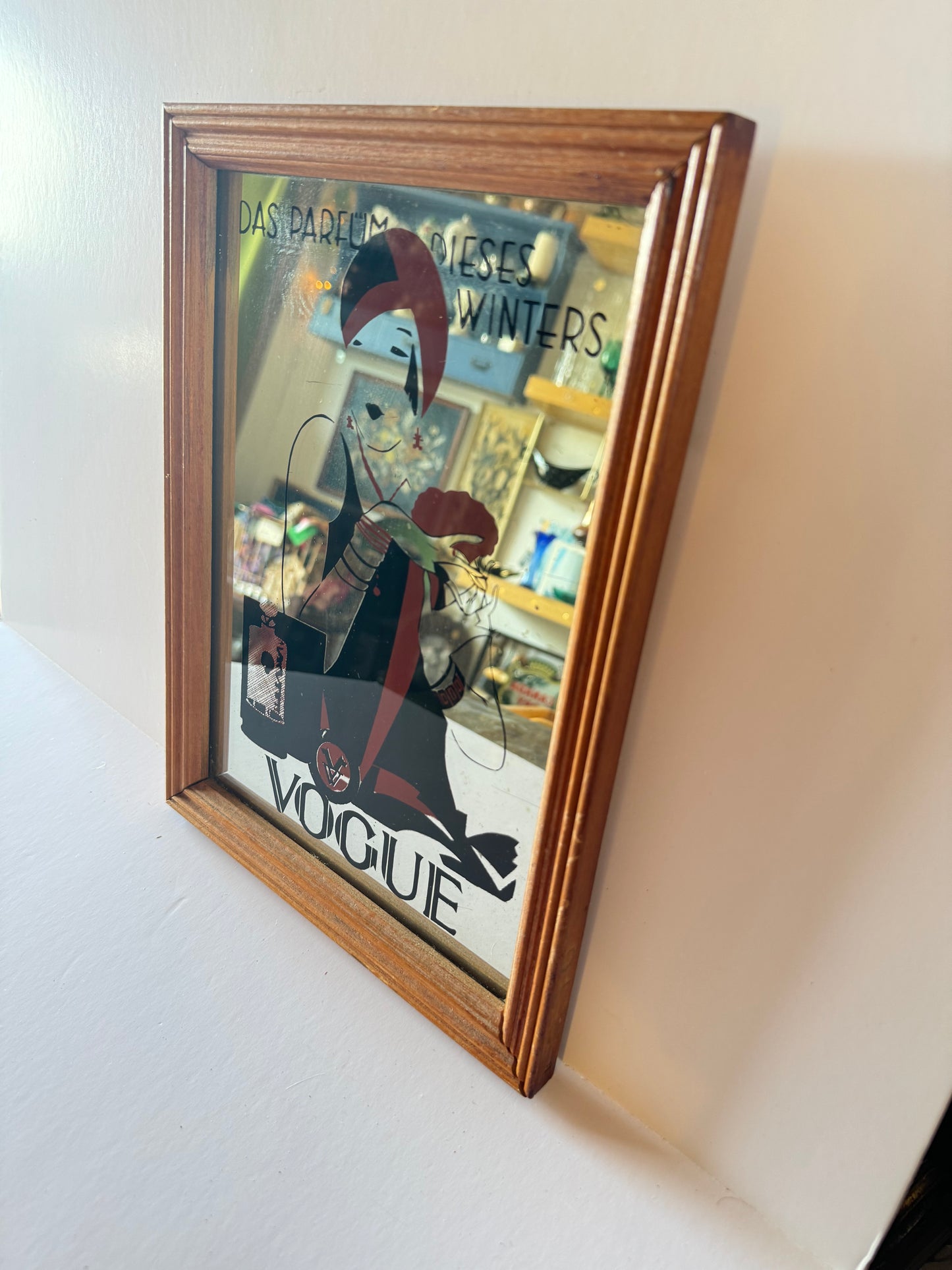 Vintage Vogue Art Print Mirror “Das Parfum Dieses Winters”