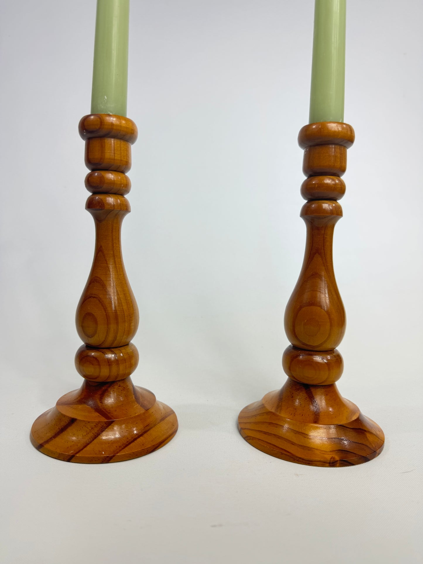 Wood Handmade Turned Candlestick Holders | Made in Australia | Handcrafted | Vintage Retro Rustic Scandi Unique Quirky
