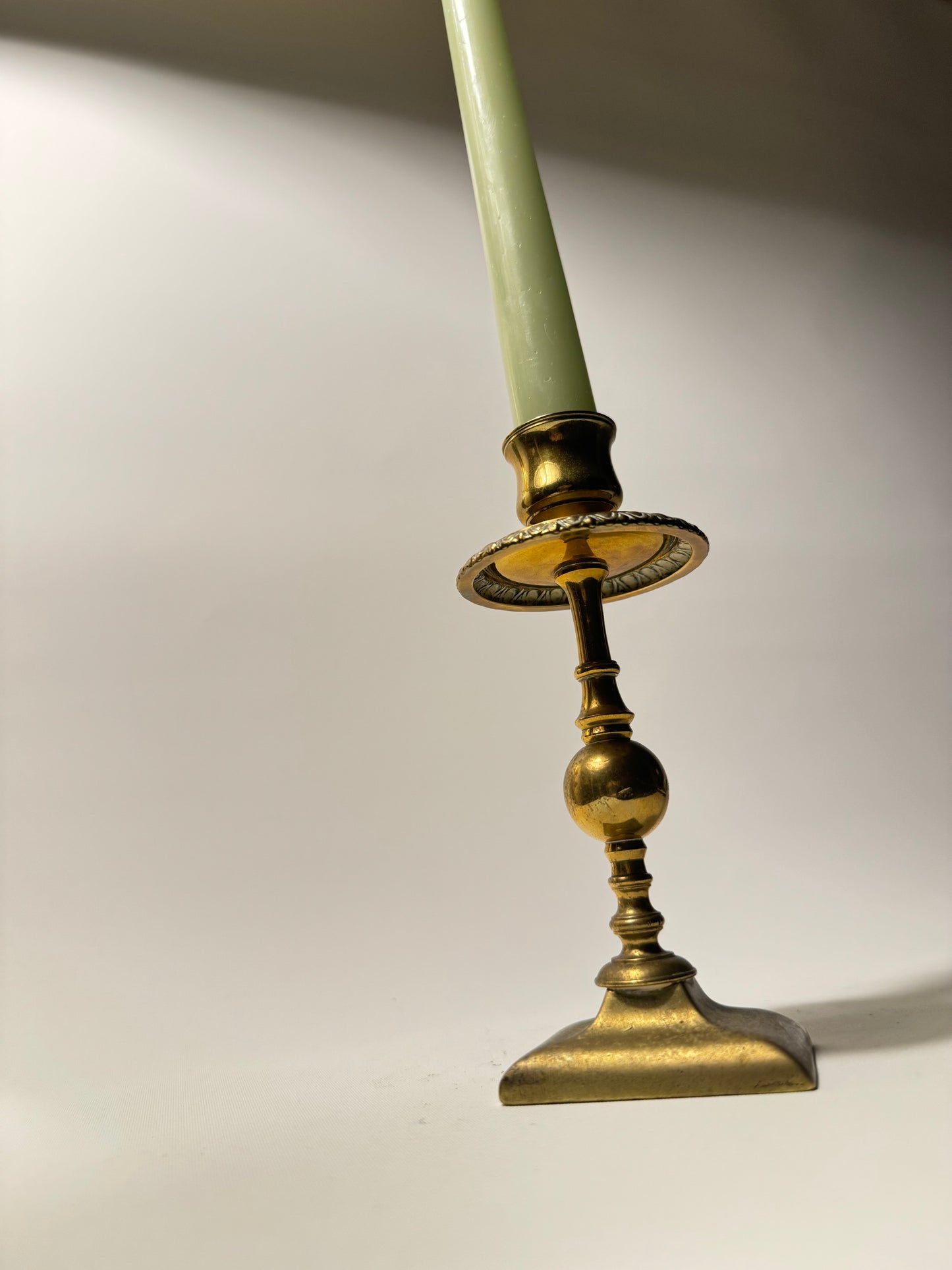 Brass Ornate Candlestick Holder | Vintage Antique |