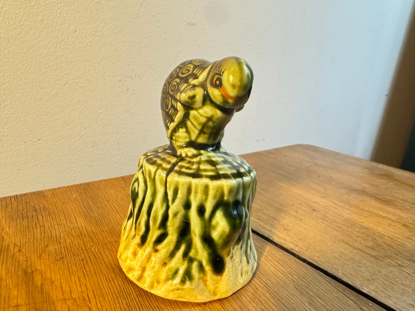 Simco Artware Small Tortoise Bell | Vintage Retro | Unique Quirky Kitsch Decor |
