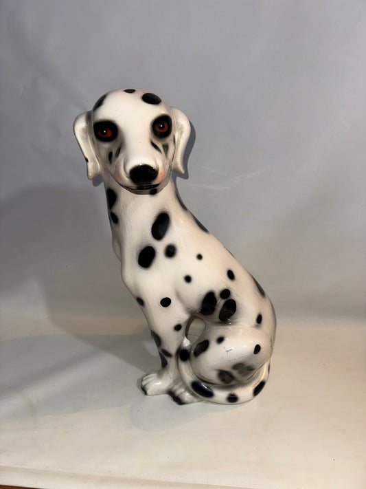 Large Ceramic Italian Style Dalmatian Dog Statue | Vintage Retro Quirky | Homeware Decor | Life Size |