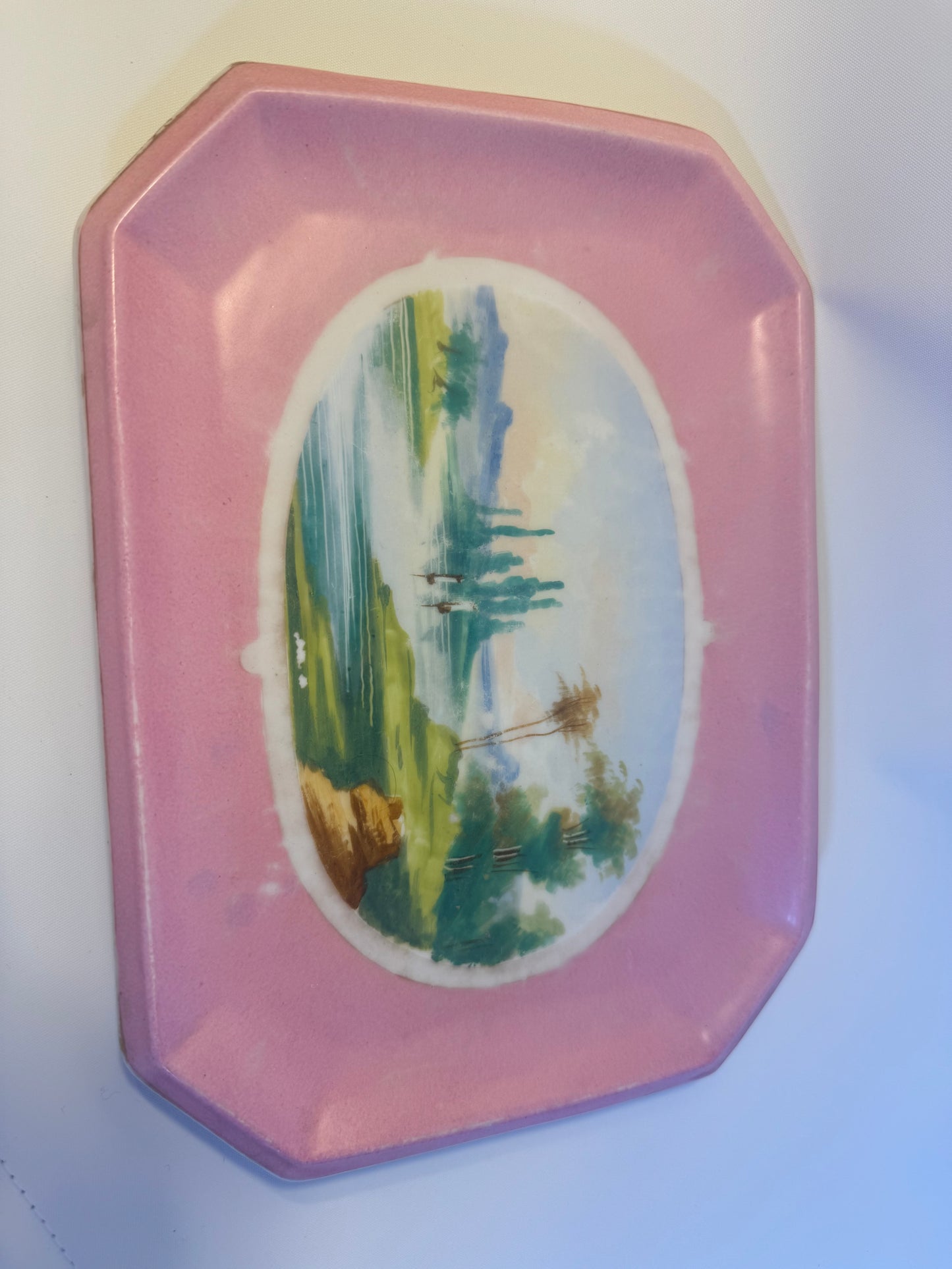 Pink Vintage Ceramic 7 Piece Vanity Set | Dressing Table | Retro Unique |