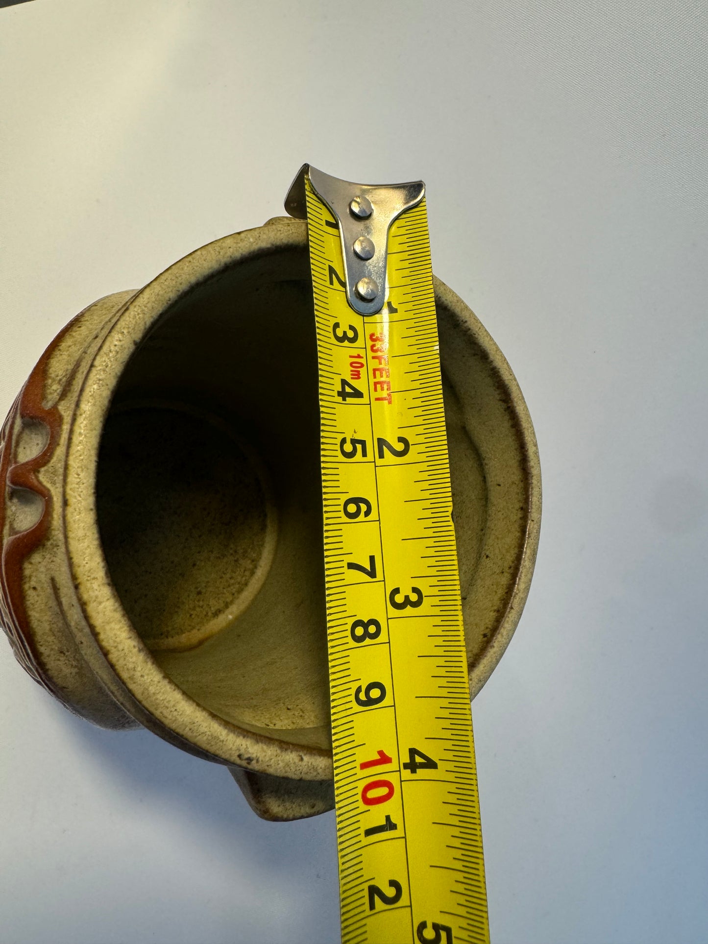 Kitchen Utensil Holder Pot | Stoneware | Vintage Retro 70’s | Kitchenware Kitchenalia |