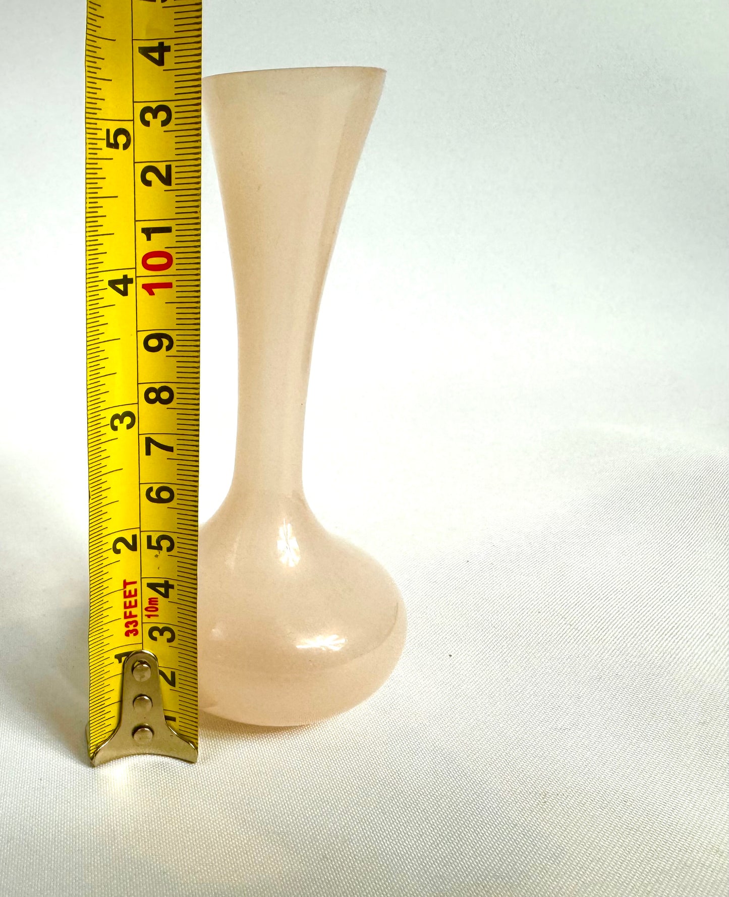 St Michael’s Pink Glass Container & Mini Bud Vase | Vintage Retro | Vanity | Made in Italy |