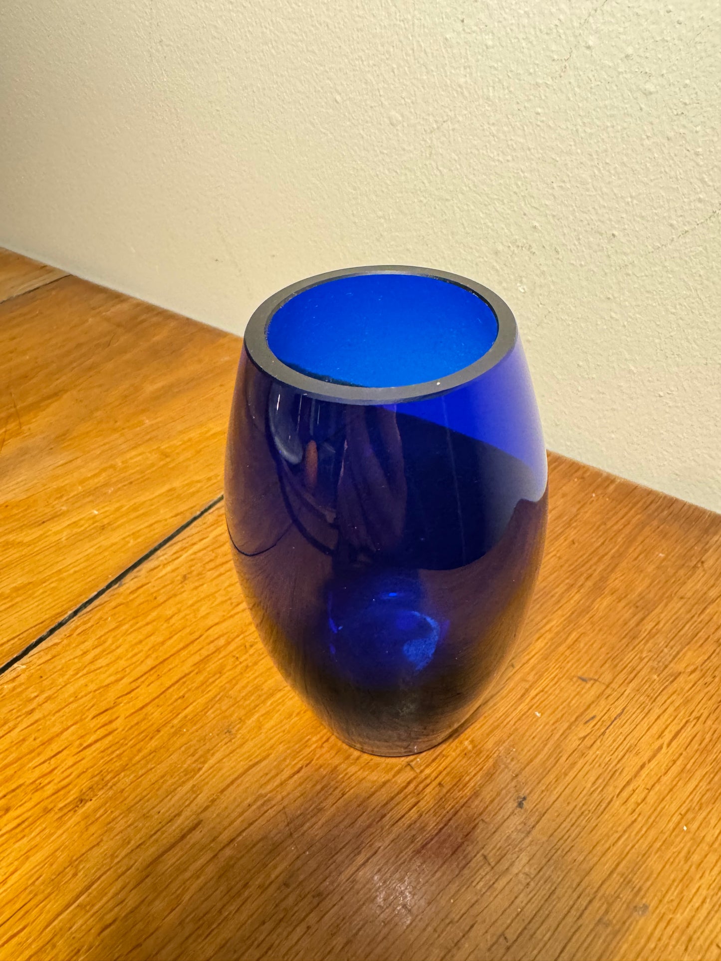 Cobalt Blue Small Glass Bud Vase