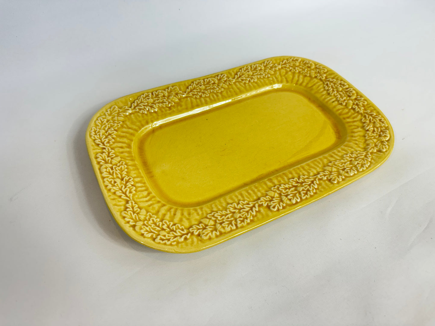 Casa Pupo Textured Ceramic Plate Serving Platter With Pattern Rim | Made in Portugal | Vintage Retro | Serveware |