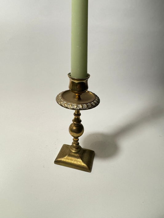 Brass Ornate Candlestick Holder | Vintage Antique |