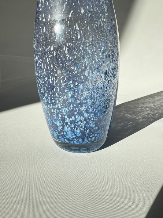 Blue Art Vase | Vintage Retro | Nautical Beach House |