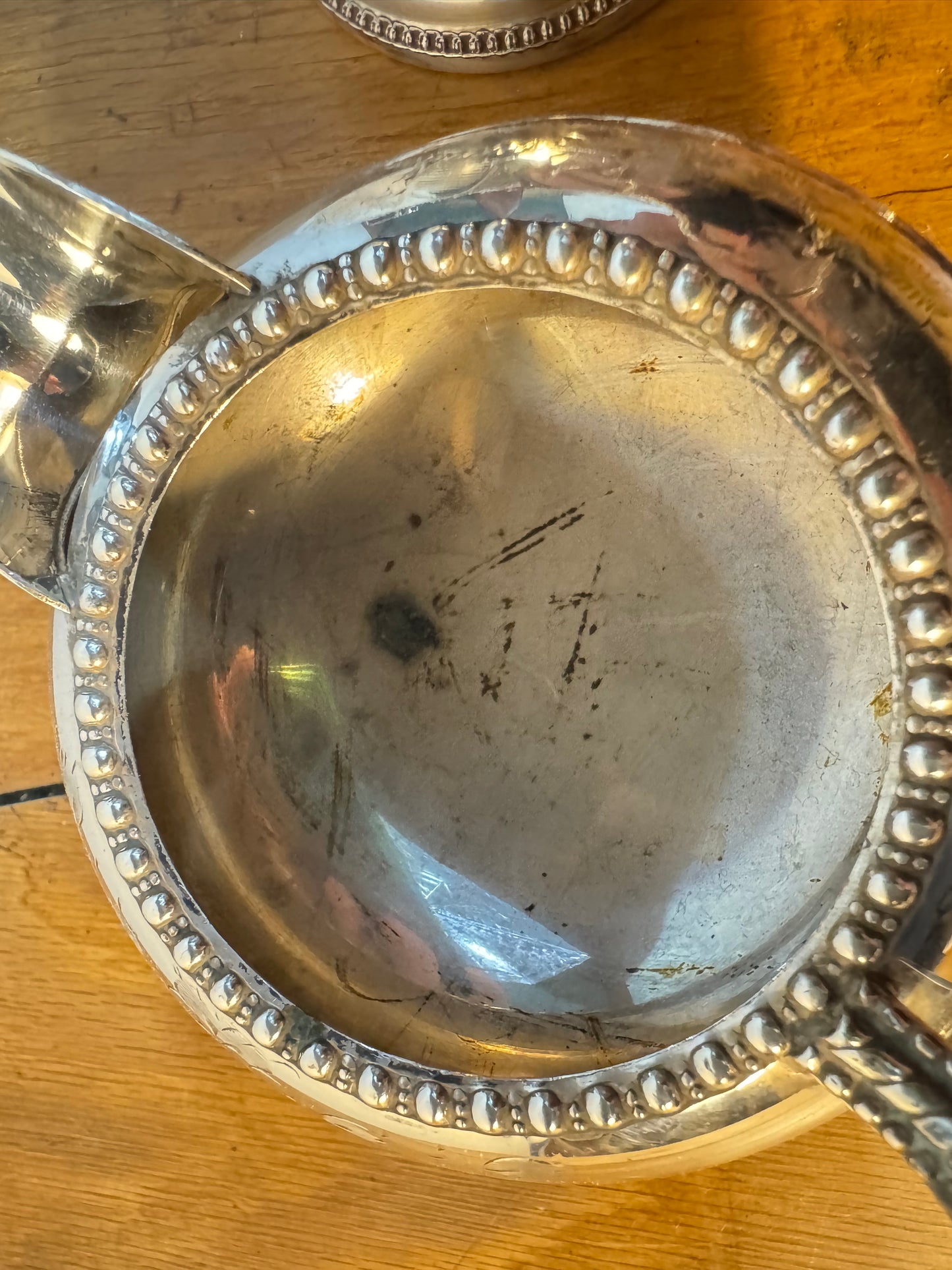 Silver Plated Sugar Bowl and Milk Jug | Hand Engraved | Made in England |