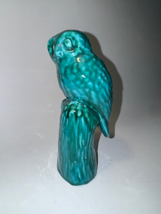 Ceramic Turqoise Owl Ornament | Vintage Retro | Decor Homeware |