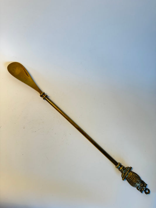 Brass Owl Shoe Horn | Vintage Antique Unique |