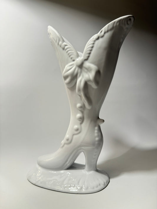 Portuguese Ceramic Boot Vase | Vintage Retro Quirky | Made in Portugal |