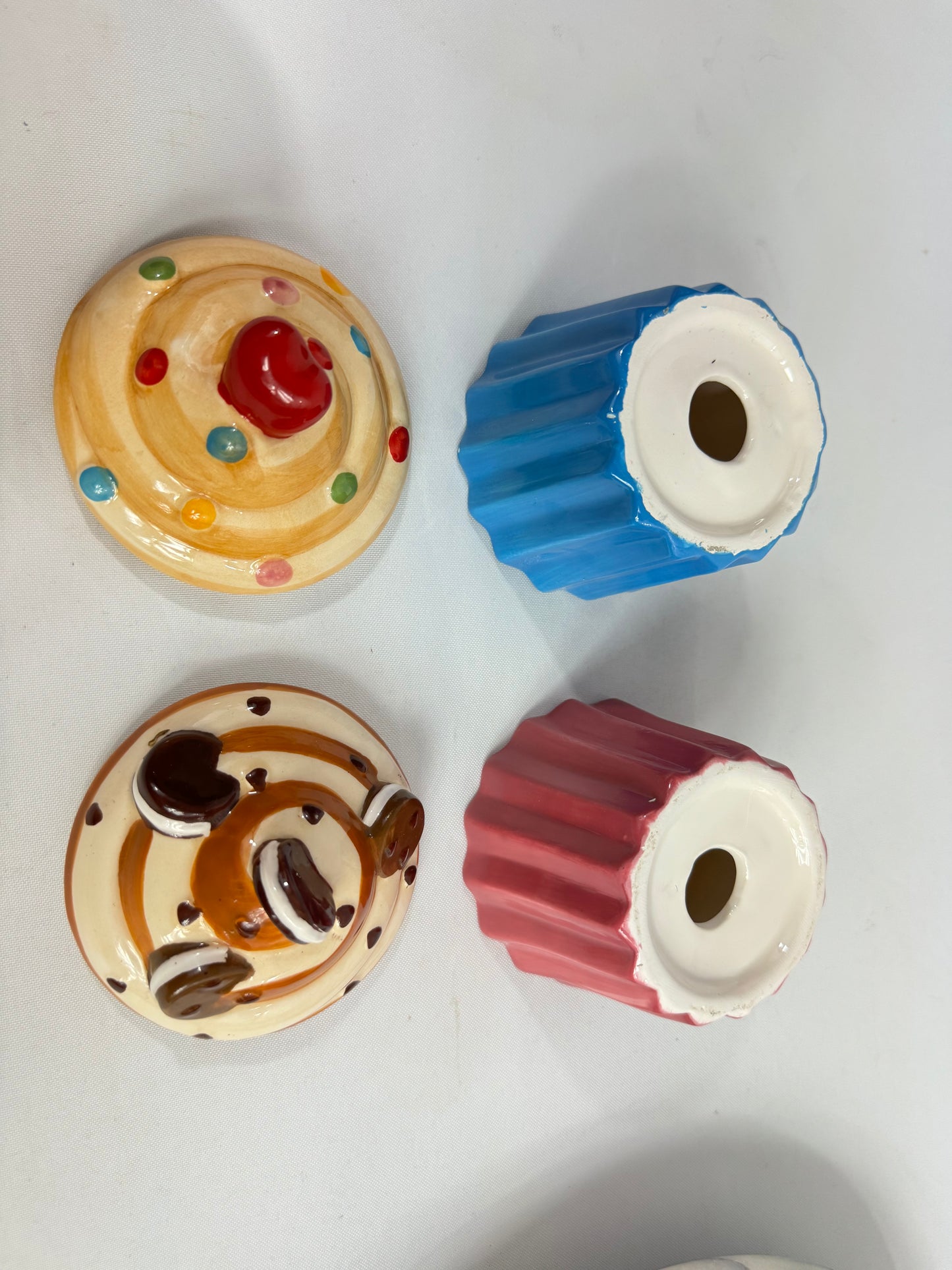 Cupcake Tealight Candle Holders | Set of 2 | Vintage Retro | Cute Kitsch Quirky |