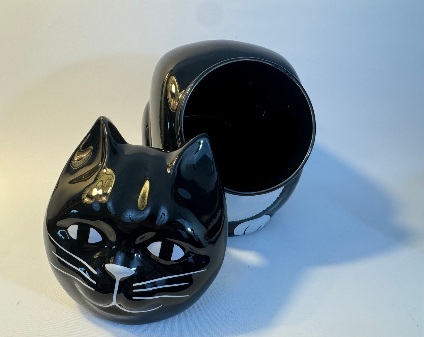 Ceramic Cat Cookie Jar Biscuit Storage Jar | Vintage Retro | Kitsch |