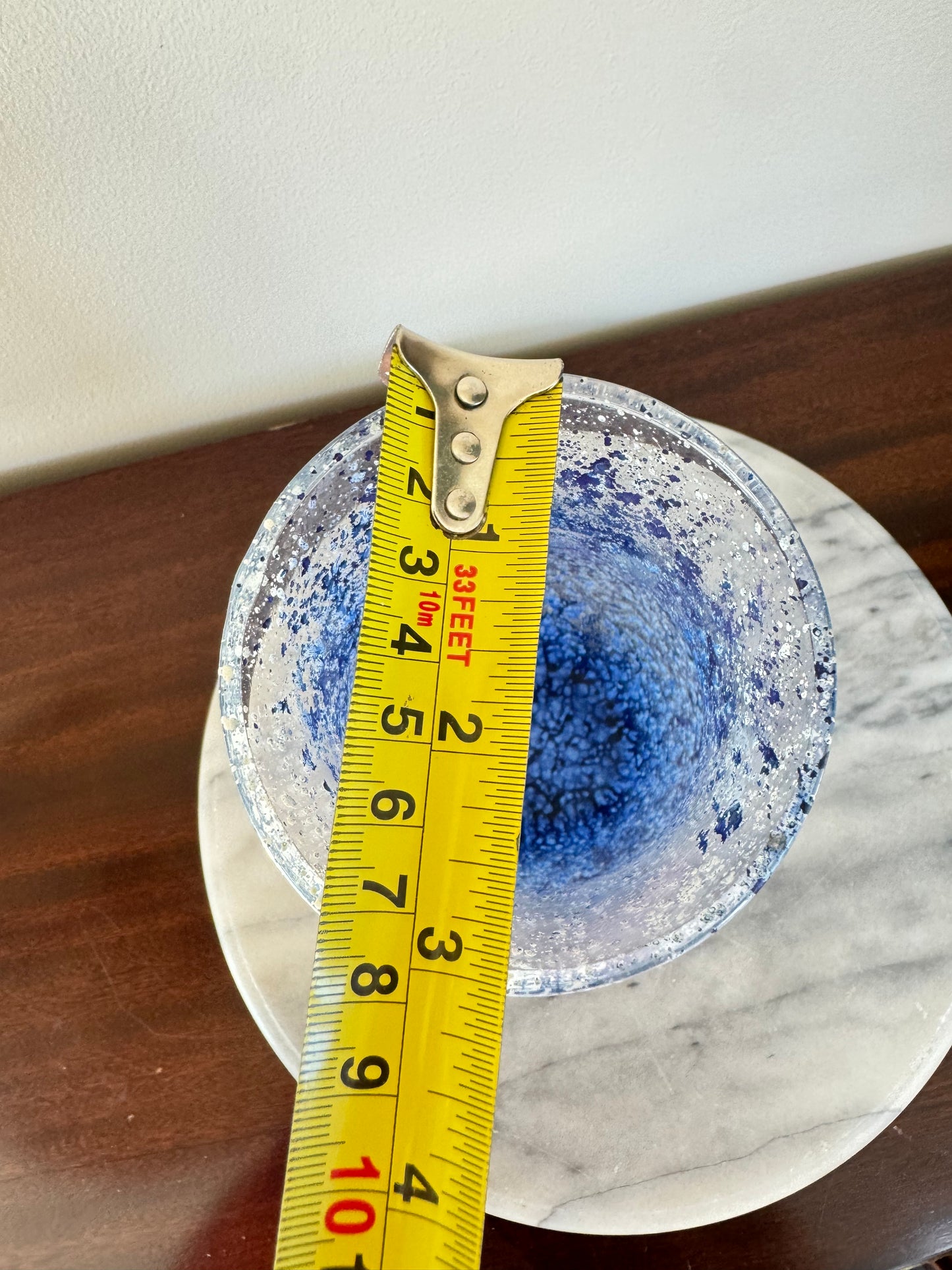 Blue Art Vase | Vintage Retro | Nautical Beach House |
