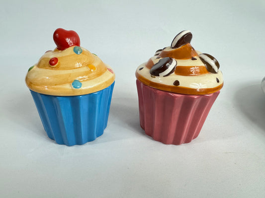 Cupcake Tealight Candle Holders | Set of 2 | Vintage Retro | Cute Kitsch Quirky |