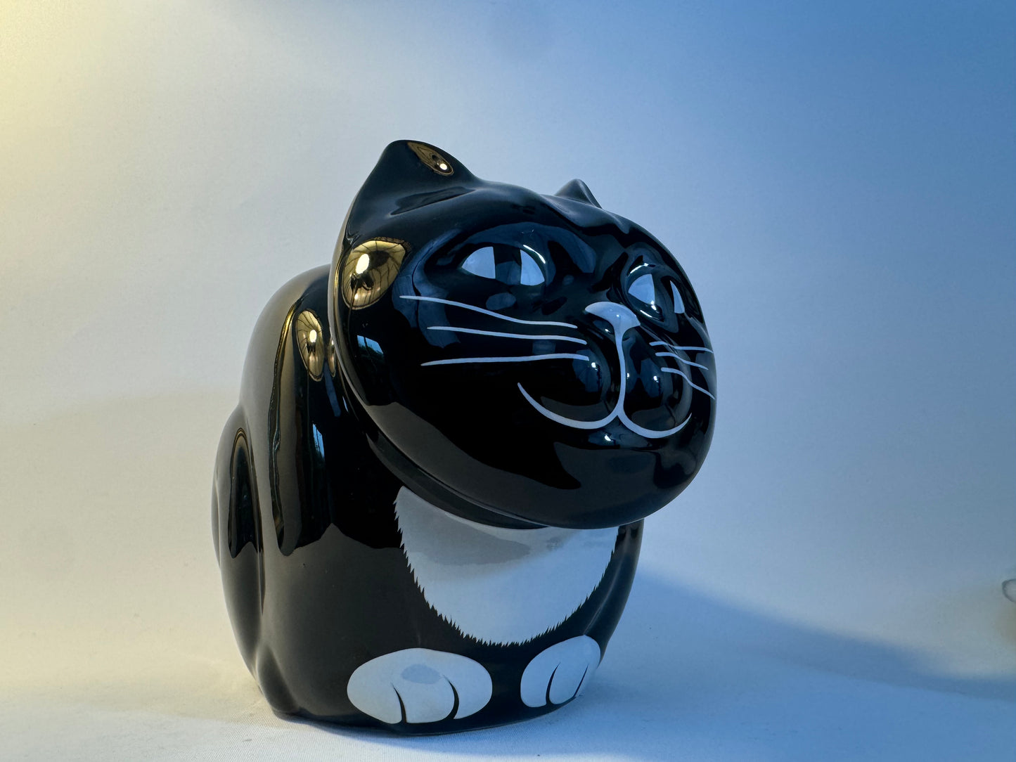 Ceramic Cat Cookie Jar Biscuit Storage Jar | Vintage Retro | Kitsch |