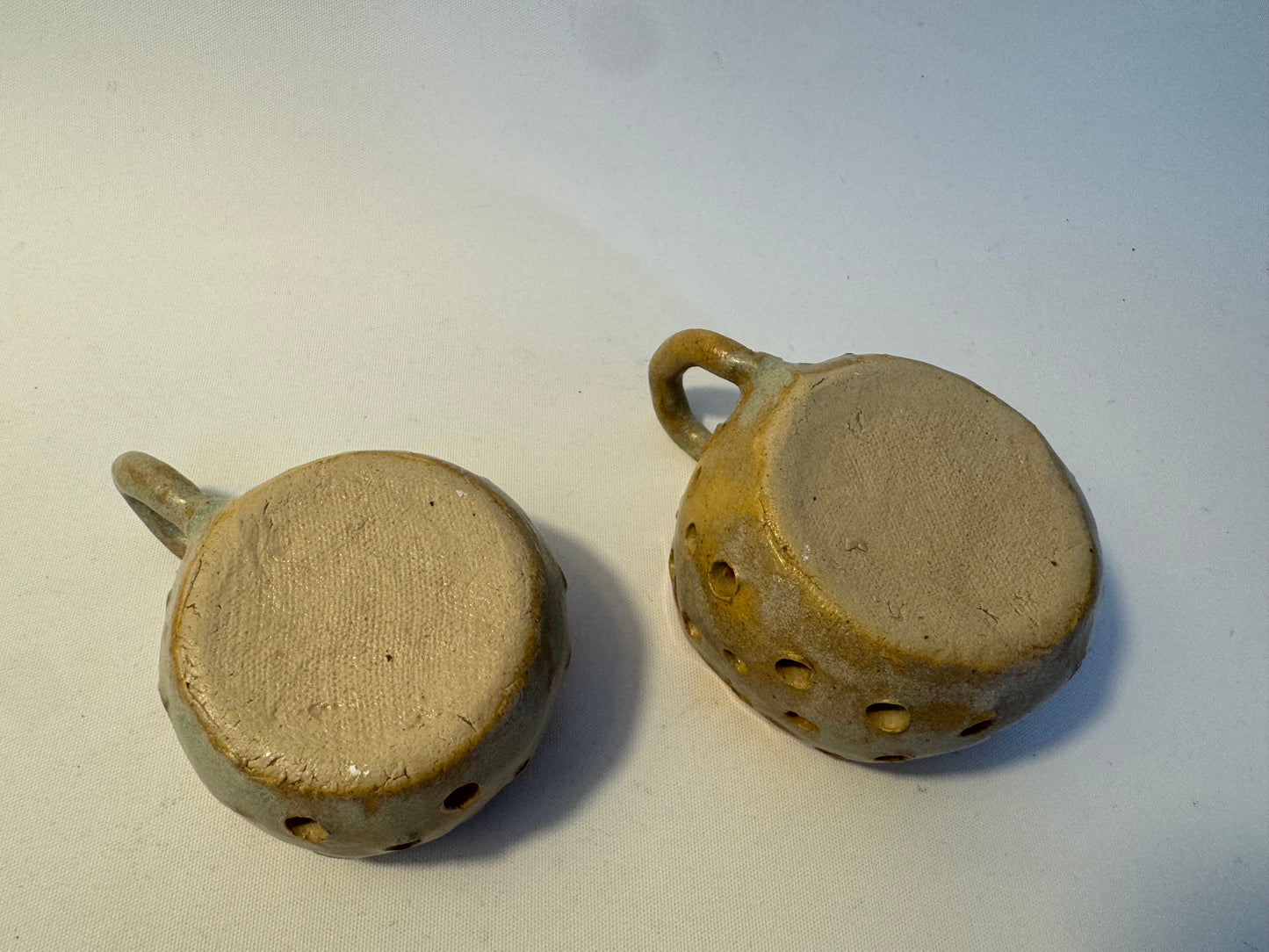 Handmade Tealight Candle Holders | Studio Pottery | Handpainted | Unique Quirky One of a Kind |