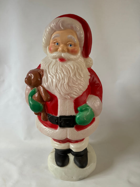 Large Santa Claus Christmas Vintage Blow Mold 75cm | Retro 1990s | Holidays | St Nick | Father Christmas |