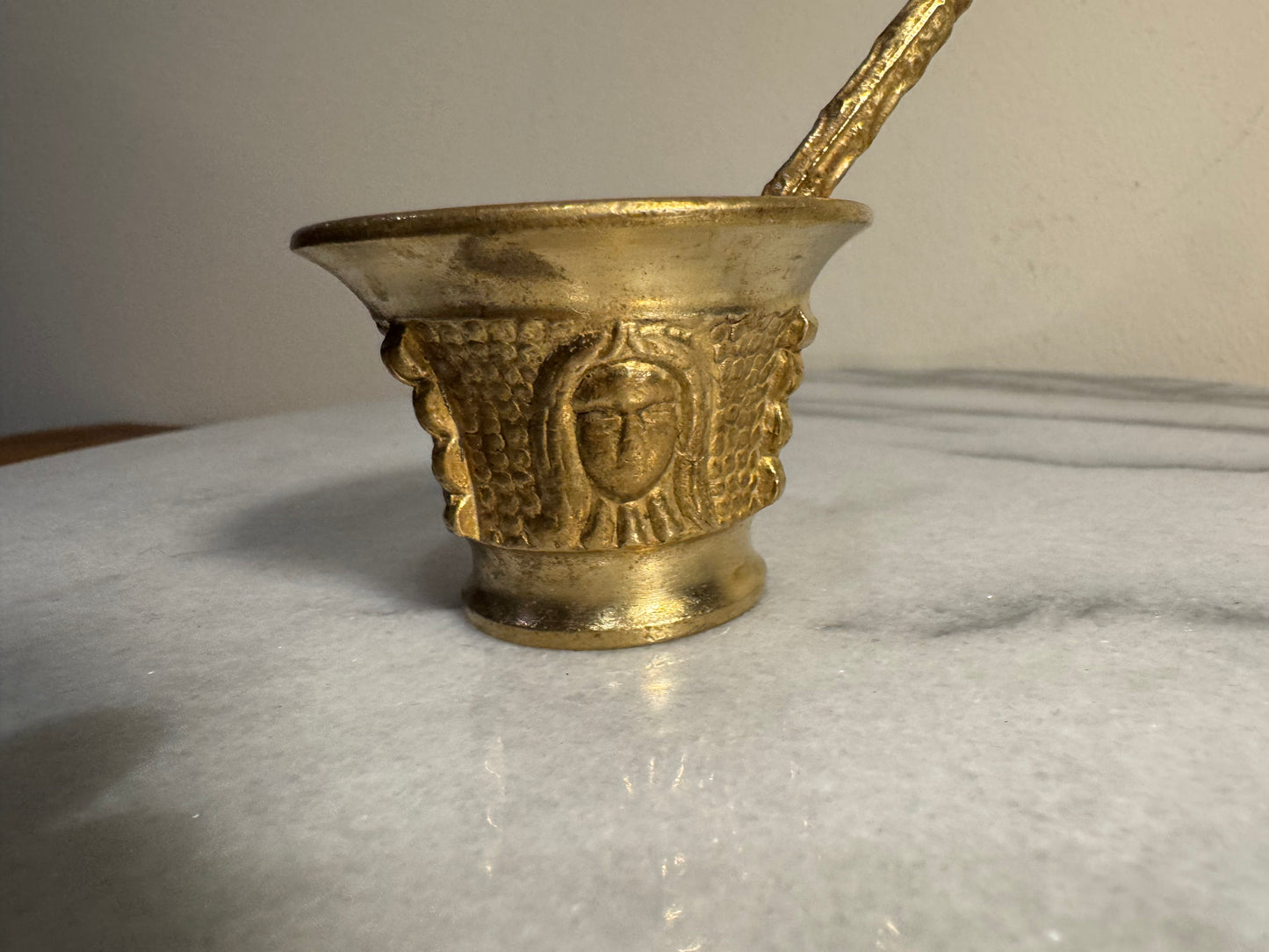 Miniature Brass Mortar & Pestle | Vintage Unique |
